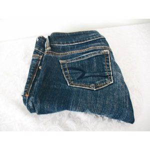 AMERICAN EAGLE OUTFITTER'S Capri Cuffed Jeans, Size0 , distress  ck Measurements